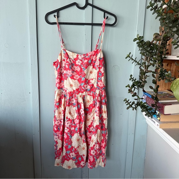 NWT Aerie Pink and Orange Spaghetti Strap Sundress - Picture 2 of 9